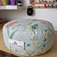 Pastel Blue dragonfly and floral print meditation cushion