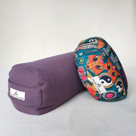 Purple Bolster & Hamsa Cushion (save 15%)