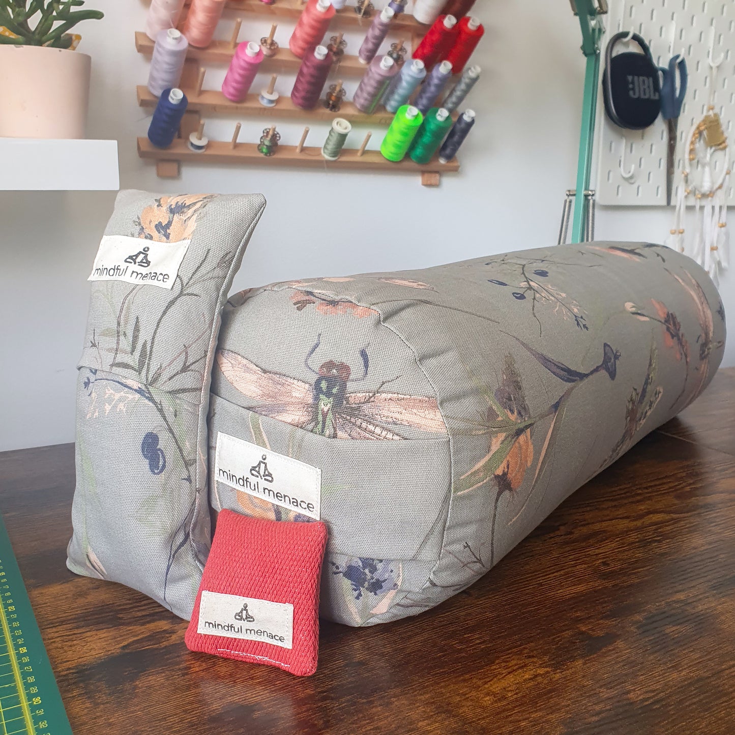Dragonfly Dreams Yoga Bolster (with removable cover)