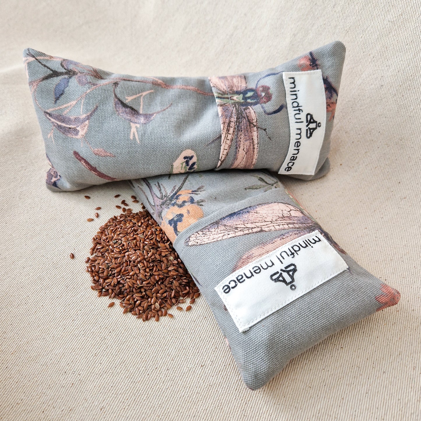 Flaxseed yoga eye pillow weighted