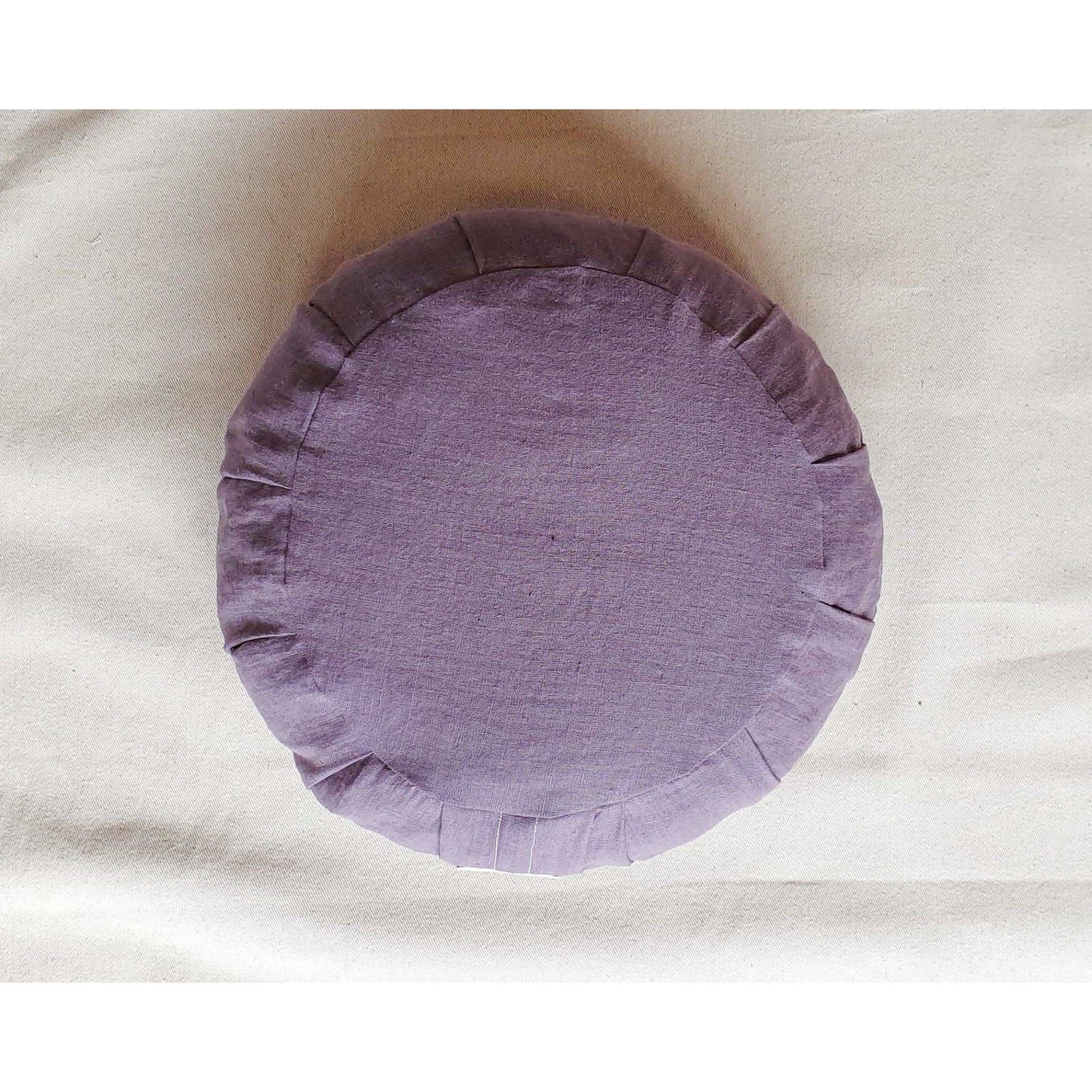 Organic Linen and Buckwheat Meditation Cushion - Sustainable Meditation and Yoga Products